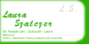 laura szalczer business card